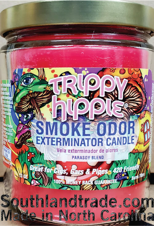 Southland Trade Smoke Odor Exterminator Candle Trippy Hippie 13oz